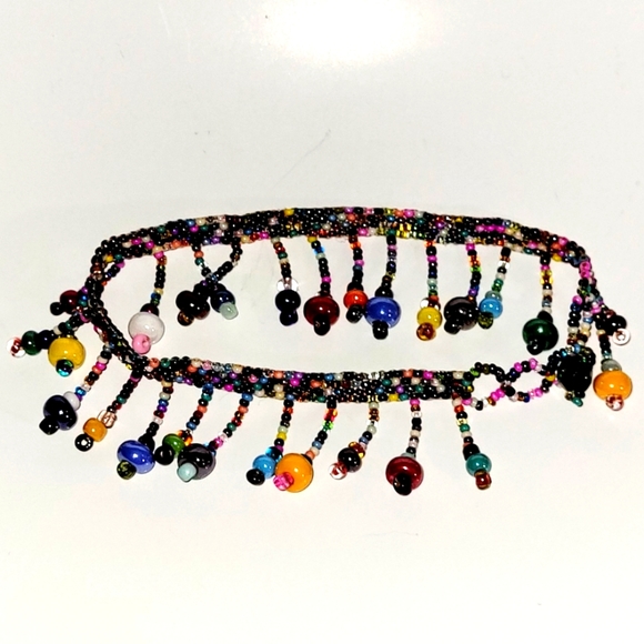 New Anklet Bracelet, Hand Beaded by Artisan in Guatemala - Picture 5 of 7